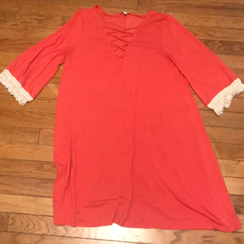 Pink tunic dress